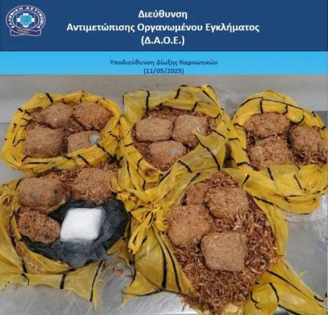 Καμουφλάζ με γαρίδες για διακίνηση ηρωίνης και κοκαΐνης από διεθνές κύκλωμα